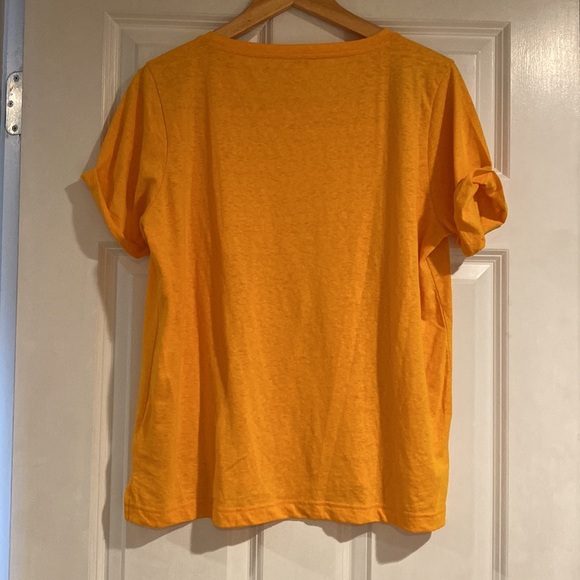 J.crew mustard yellow rolled sleeved tee - Picture 3 of 5